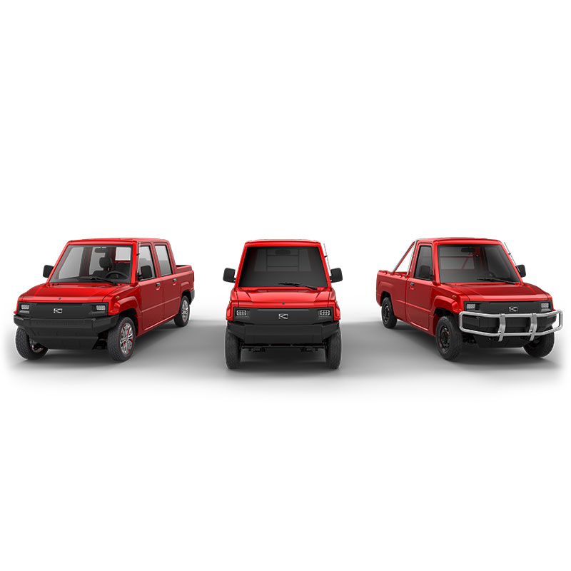 Double Cabin 4X2 Rear Wheel Drive LHD Electric 3ton Automatic 5 Passengers Box Cargo Truck Pickup