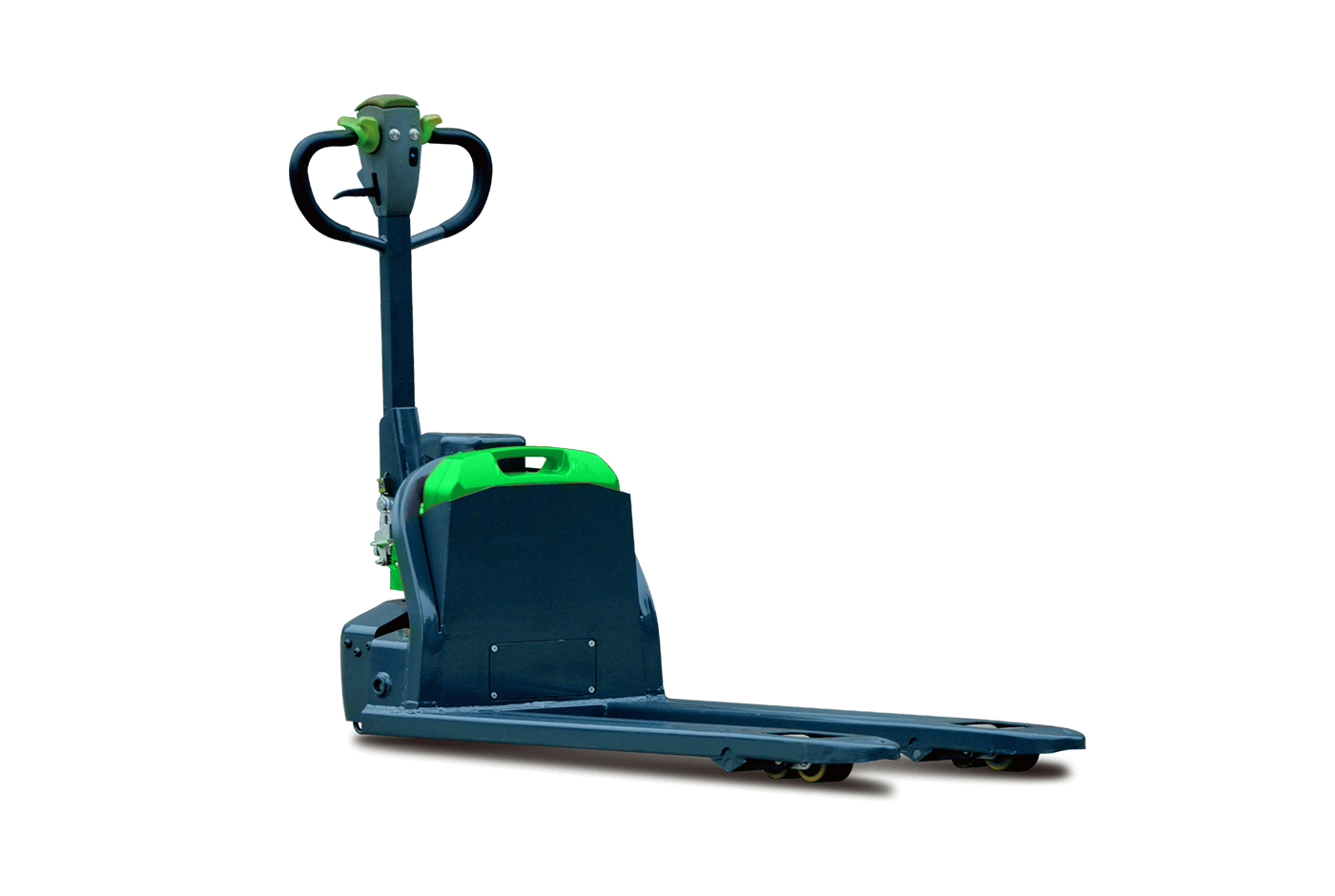 HEVI - Electric Pallet Truck - HPW20N HEVI HPW20N green electric pallet truck.