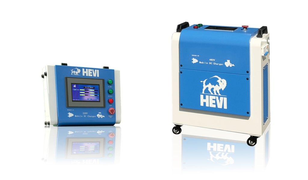 HEVI - Electric Chargers HEVI DCH220-10 & DCH480-30 white and blue electric chargers