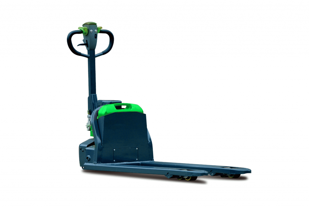 HEVI - Electric Pallet Truck - HPW20N HEVI HPW20N green electric pallet truck.