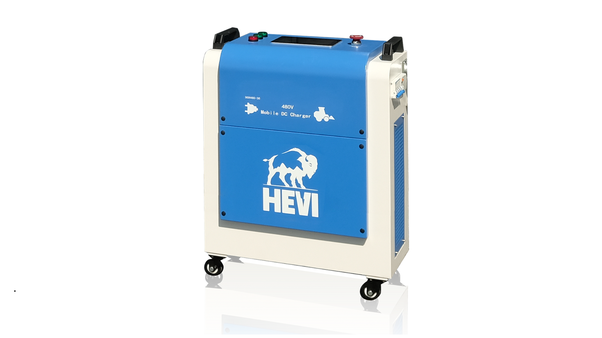 HEVI - Electric Chargers - DCH480-30 HEVI DCH480-30 white and blue electric charger.
