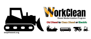 WorkClean logo WorkClean: Diesel Modernization Program. Old Diesel to Clean Diesel or Electric