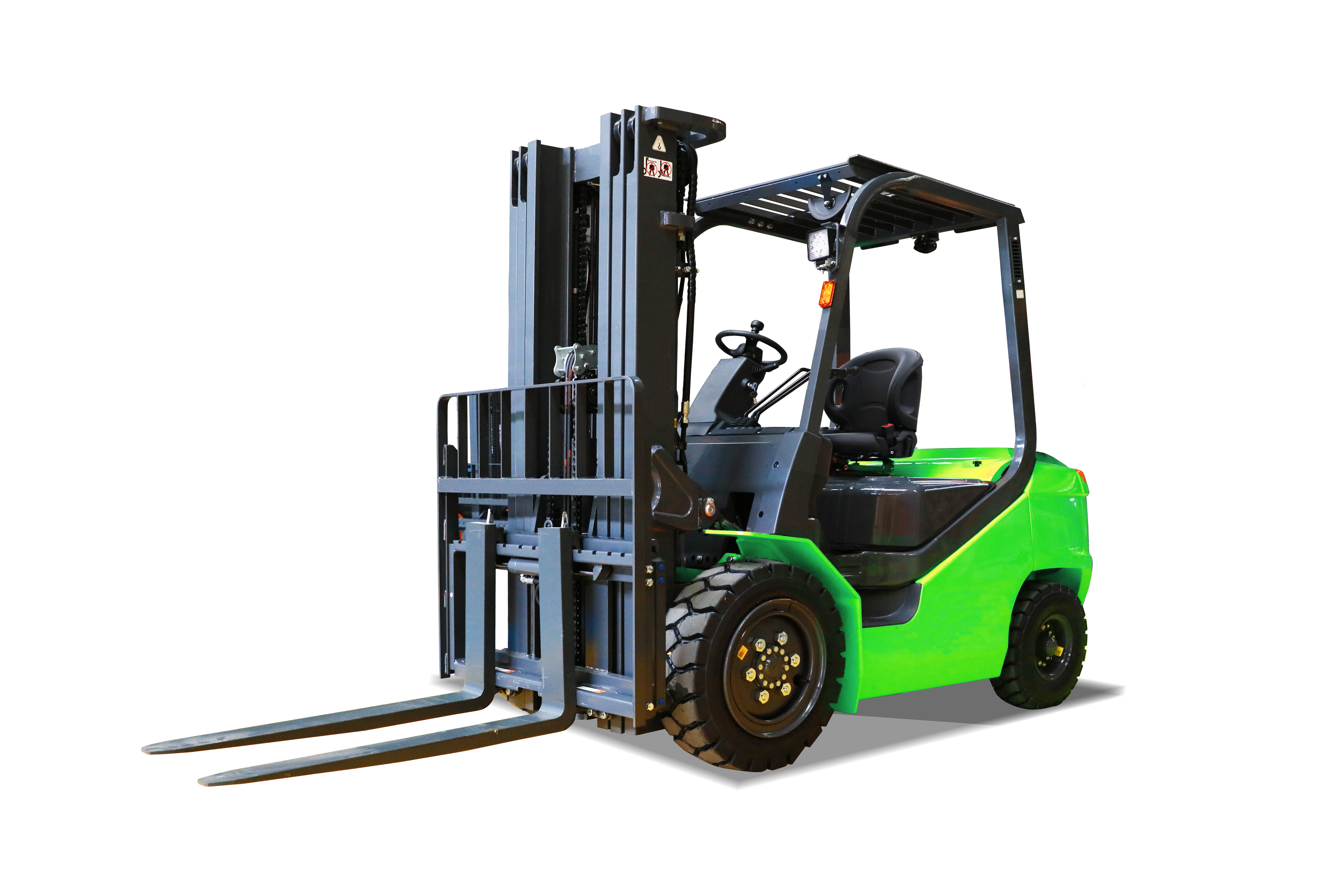 HEVI - Electric Forklifts - HLC30T HEVI HLC30T green electric forklift.
