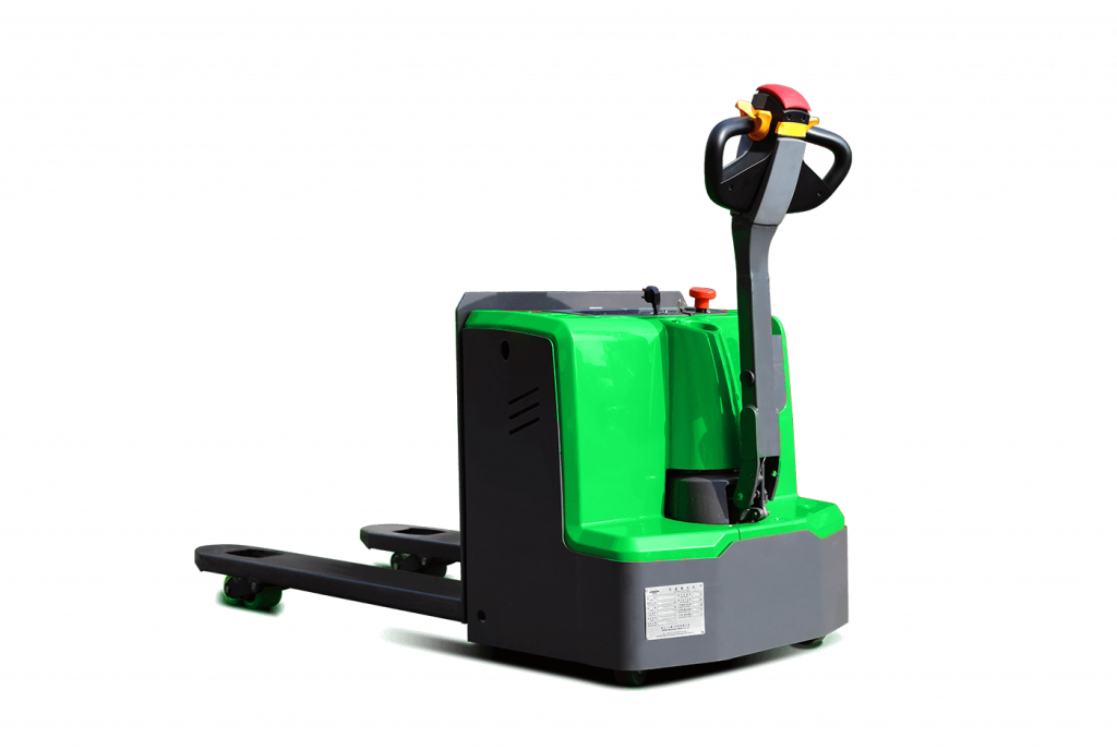 HEVI - Electric Pallet Truck - HPW20LN HEVI HPW20LN green electric pallet truck.